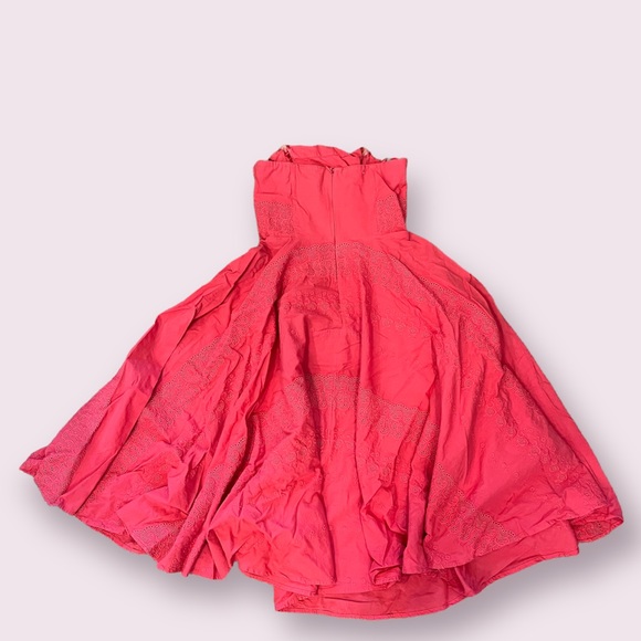 White House Black Market size 00 midi length strapless pink dress - Picture 4 of 6